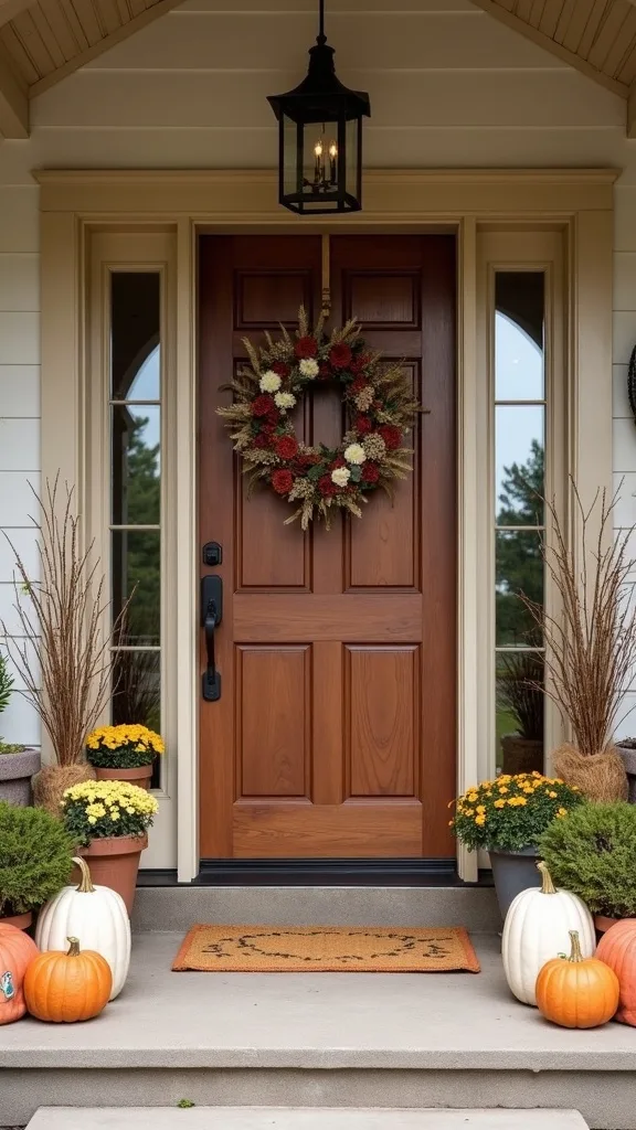 How do I create symmetry at the front door without matching everything?