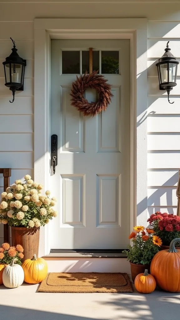 What’s a simple fall color palette that works with any house color?