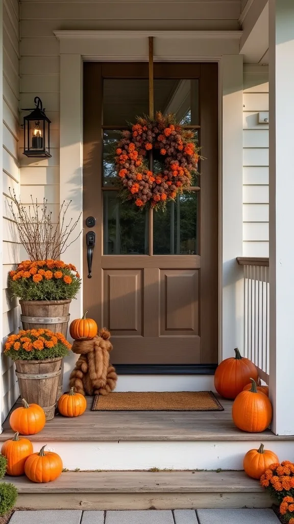 How can I blend Halloween and Thanksgiving without redecorating twice?