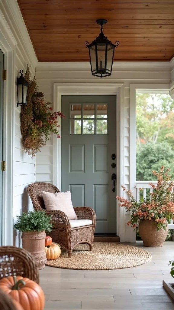 How do I make a rental-friendly fall porch that won’t damage anything?