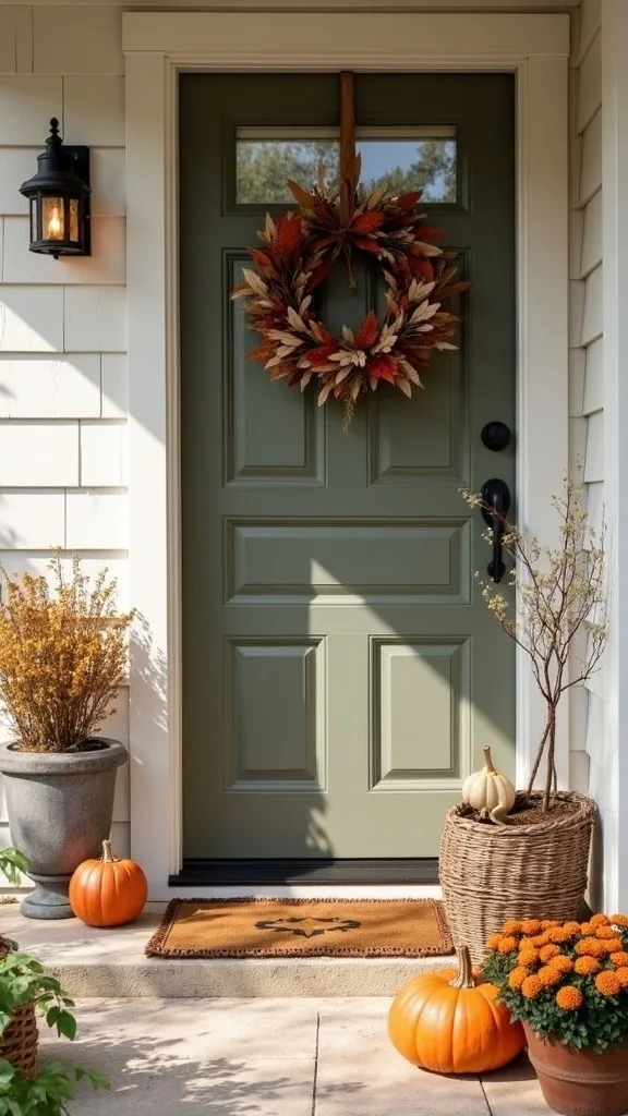 What are the easiest fall porch ideas if I only have 15 minutes?