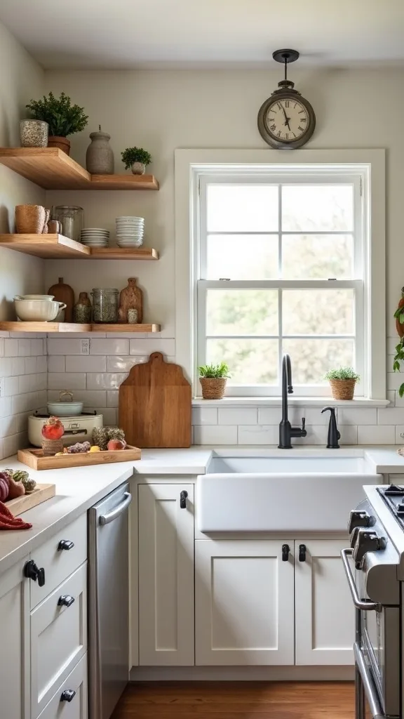 How can you decorate a kitchen for fall without losing prep space?