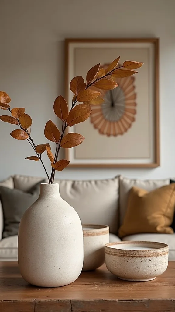 How can scent be part of transitional fall decor without overpowering the room?