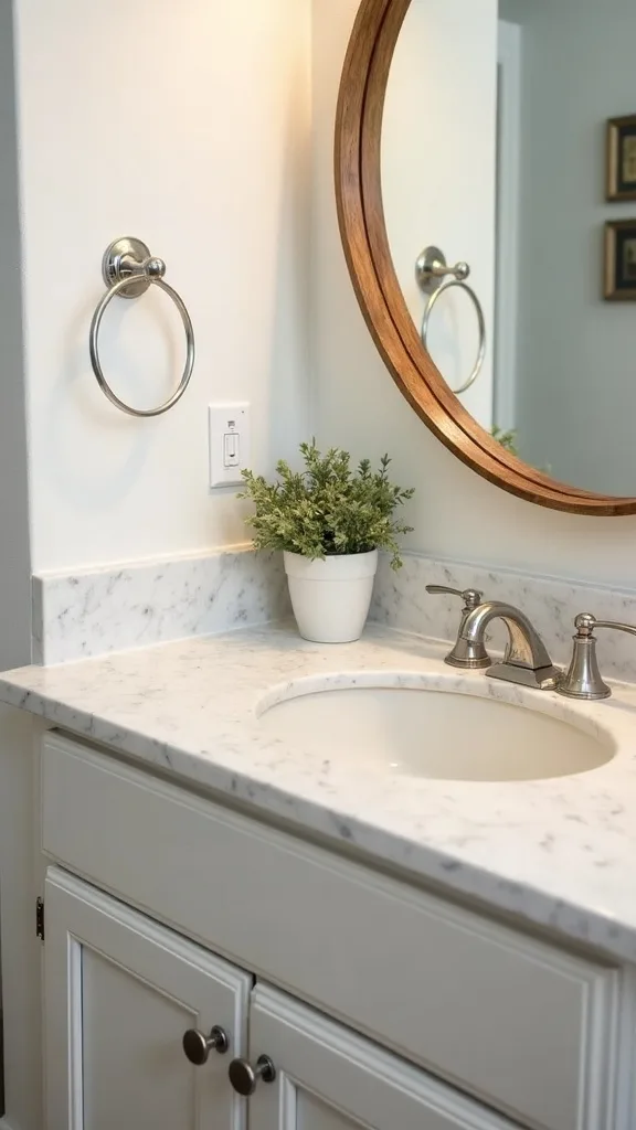 How do I keep the bathroom counter clear when everyone has stuff?