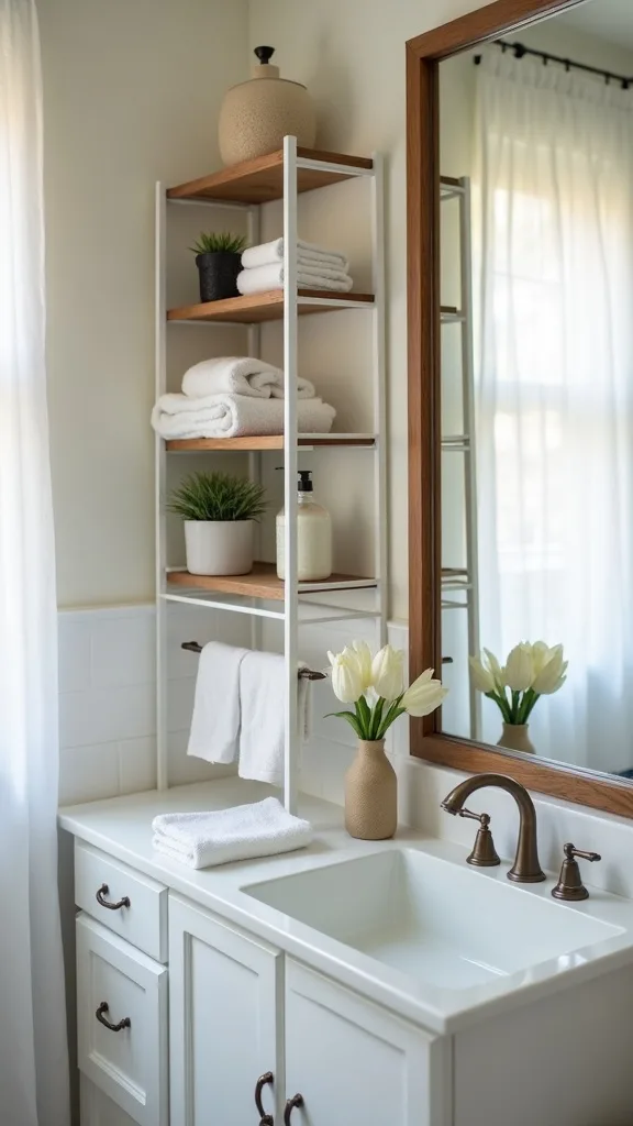 How do I organize for different ages (little kids + teens) in one bathroom?