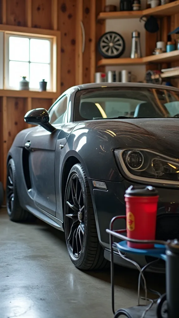 Create a Car Care Station with a Single Caddy and a Drip Tray