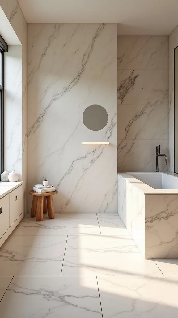 How do you keep a warm bathroom from feeling steamy and overdone?