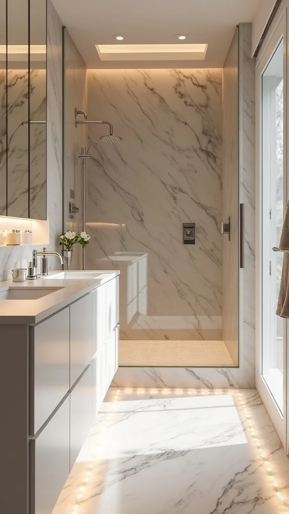 What’s the one detail that makes a warm bathroom look intentional?