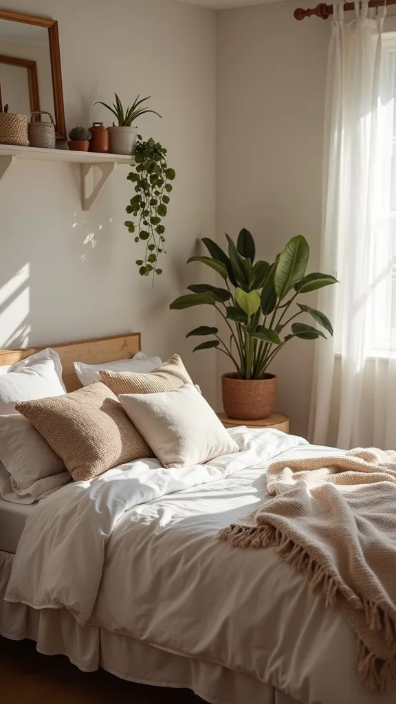 How can you make a small bedroom feel cozy, not cramped?