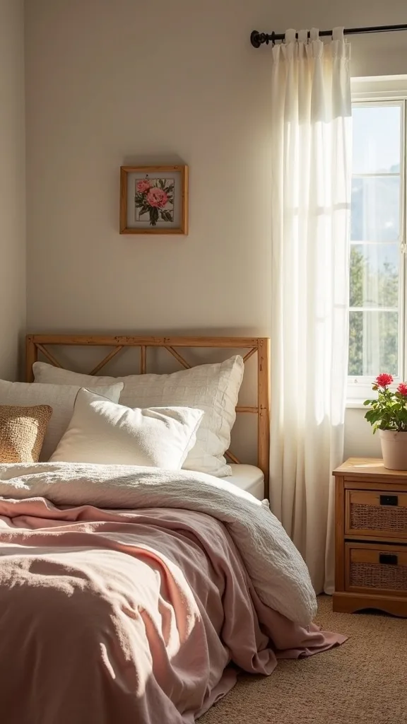 How can you make cheap furniture feel softer and more ‘bedroom’?