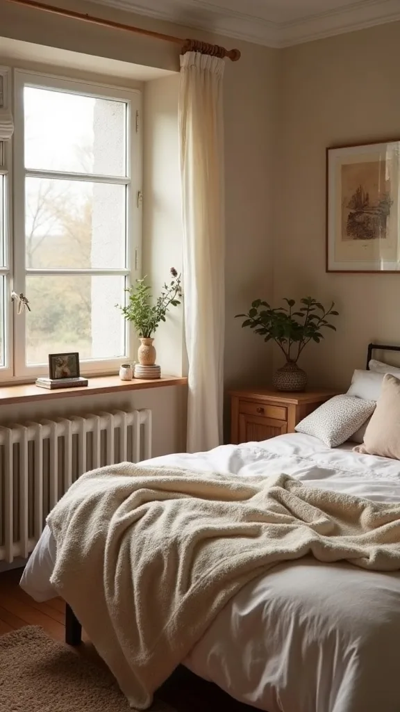What should you avoid if you want a cozy bedroom on a tight budget?