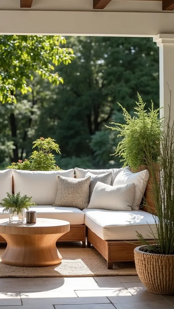 How do I make outdoor seating more comfortable as evenings cool down?