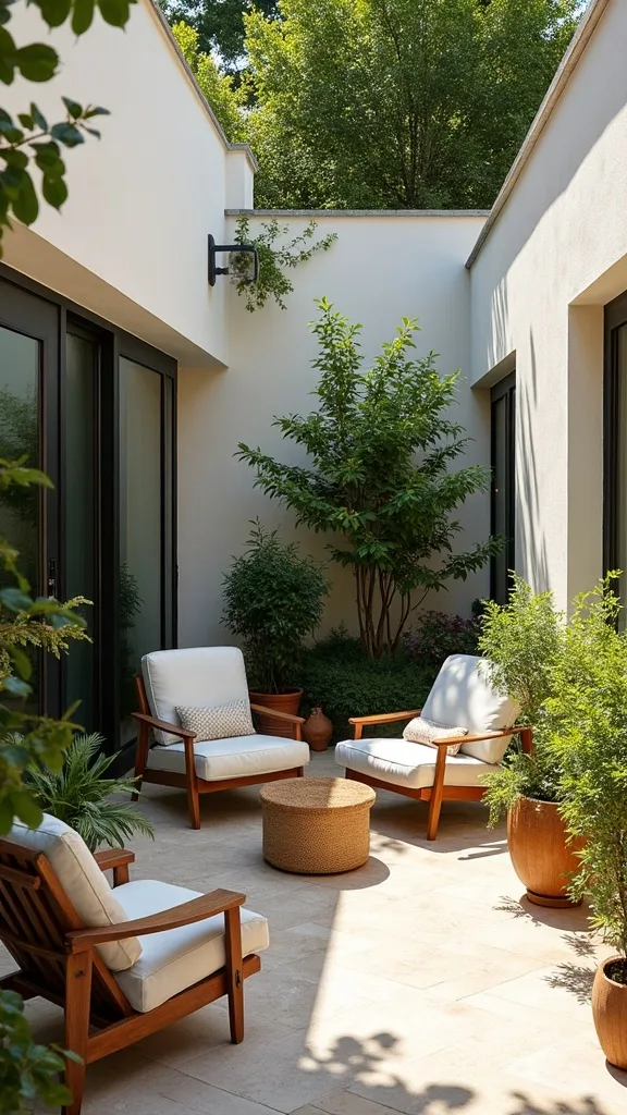 How can I add privacy for late summer hangouts without building anything?