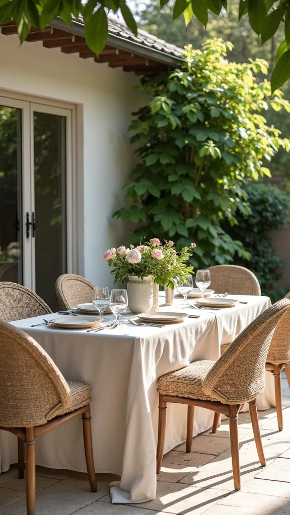 How can I make my patio feel like a place we actually eat dinner?