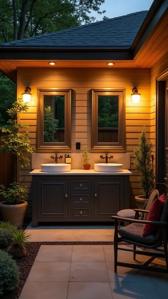 How do I make a seasonal patio feel cozy at night with simple lighting?