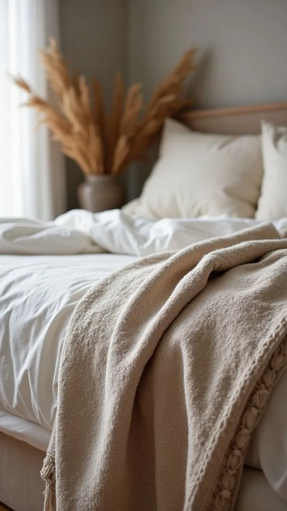 What Size Throw Blanket Looks Right on a Queen or King Bed?
