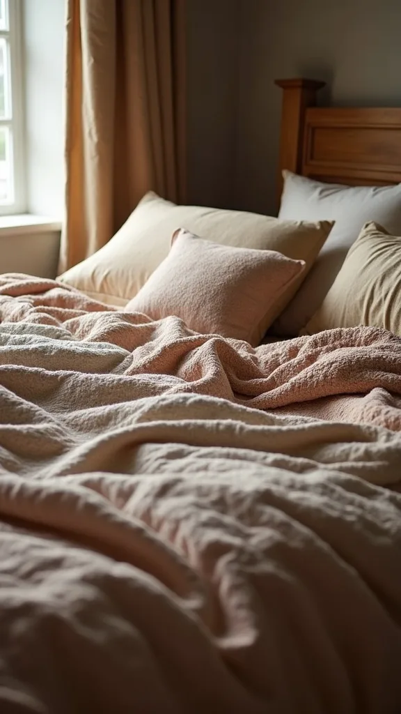 What’s a Rustic-Fall Layered Bed That Doesn’t Feel Like a Cabin Theme Park?