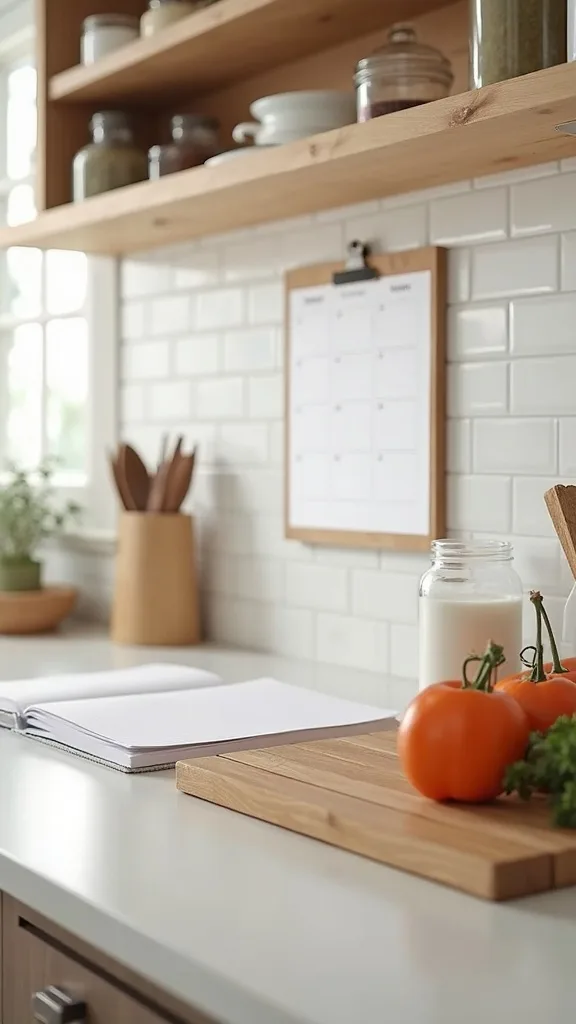 Use a Magnetic Notepad for a Two-Meal Weekly Plan