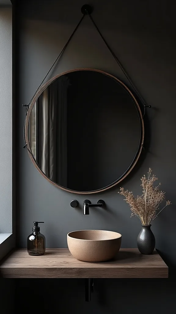What’s the best way to add mirrors in a dark bedroom aesthetic?