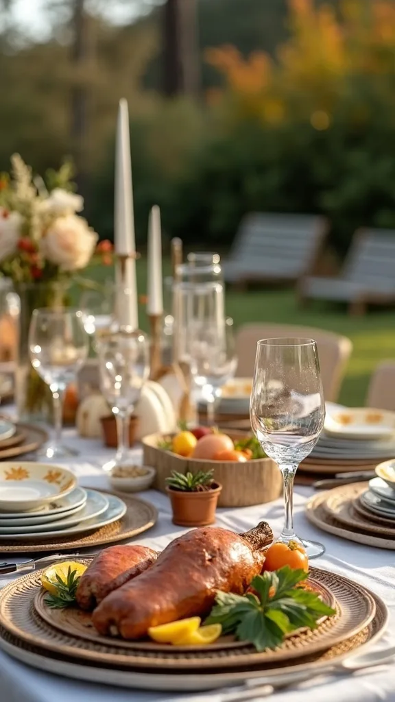 How do I keep the table from feeling crowded when serving family-style?