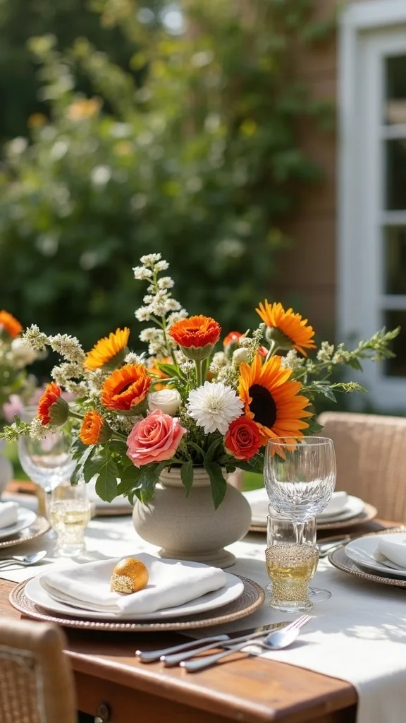 What centerpiece won’t blow away during a breezy backyard dinner?
