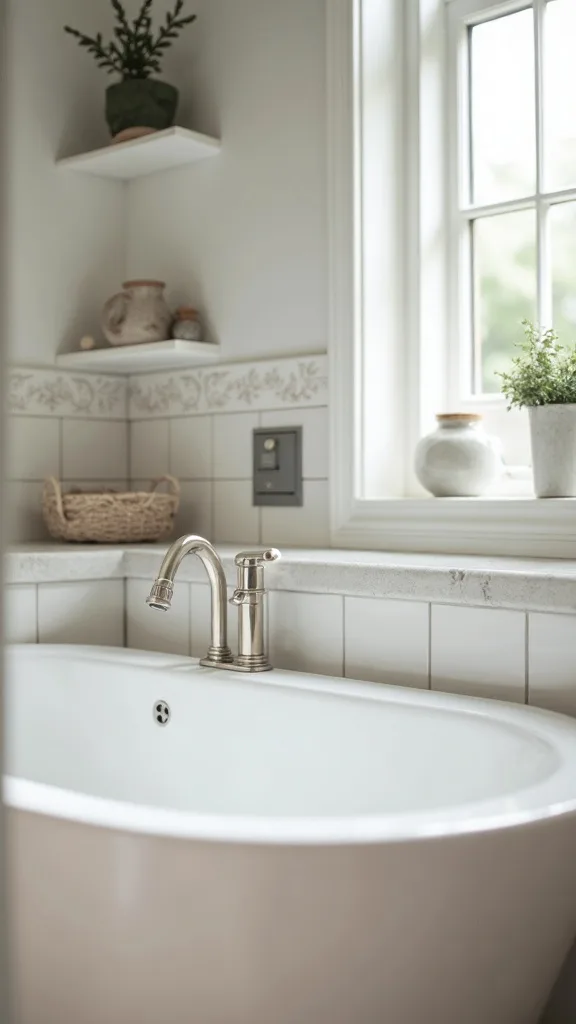 Scrub grout like it’s a design feature (because it is)