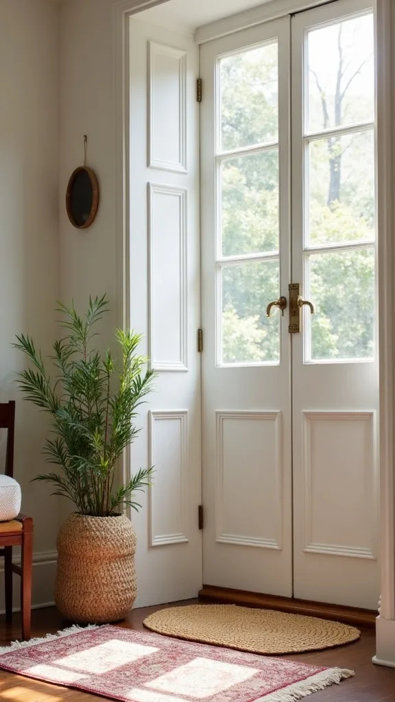 How do I store seasonal rugs and doormats without them curling?