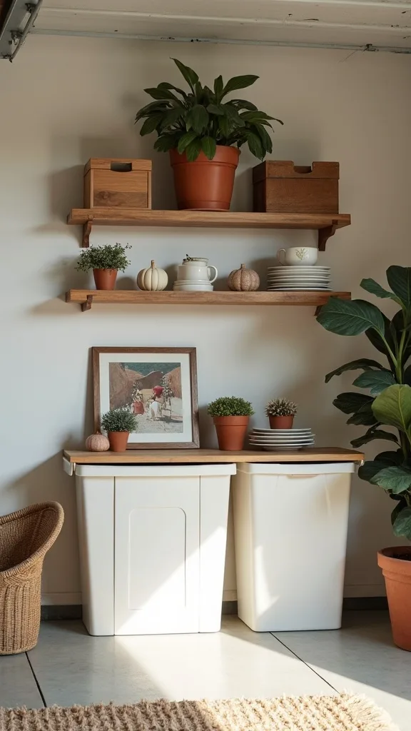 Where should seasonal bins go in a garage so I can actually reach them?