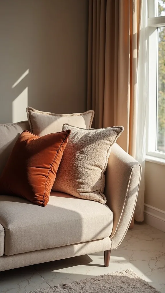 How do you style velvet pillows so they look elevated (not slippery or overstuffed)?