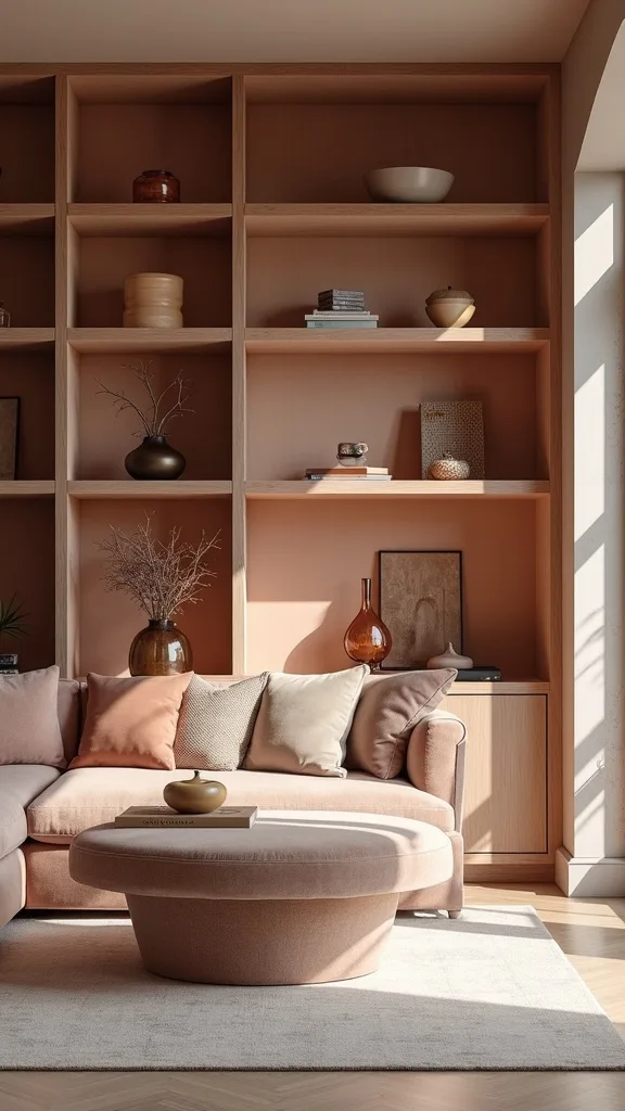 How do you make open shelving feel warmer with texture (and not overstyled)?