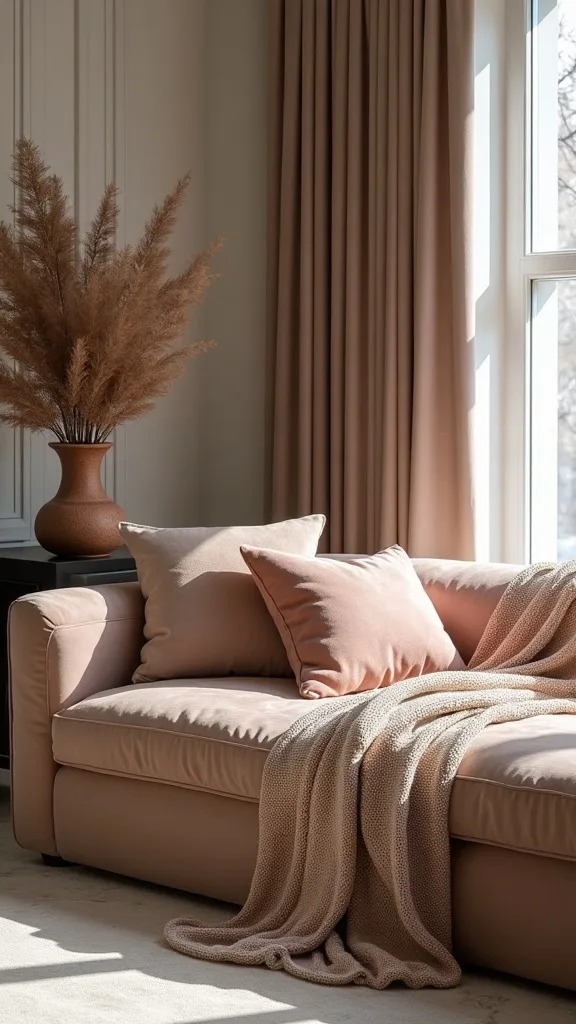 Where should you place a chunky knit throw so it stays put and gets used?