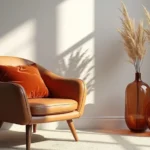 Autumn Tone Living Room & Rust Color Decor