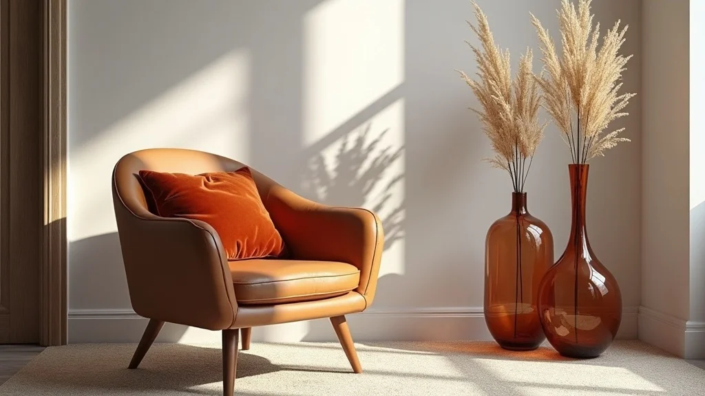 Autumn Tone Living Room & Rust Color Decor