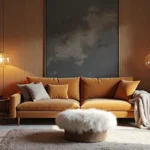 Velvet & Textured Fall Living Room Styling