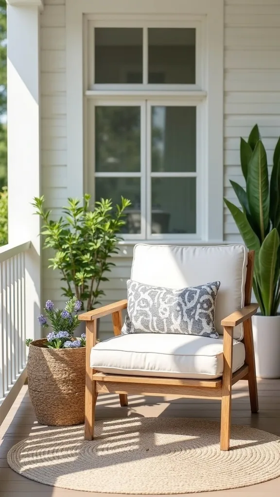 How do I make a cheap porch chair look expensive?