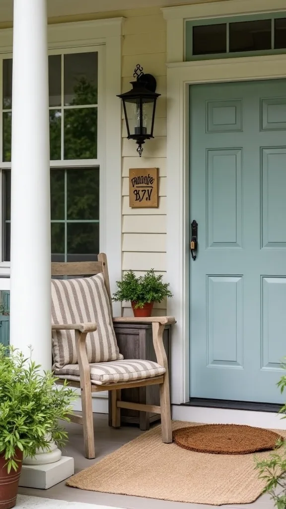What’s a budget-friendly way to add “cottage” charm to a front porch?