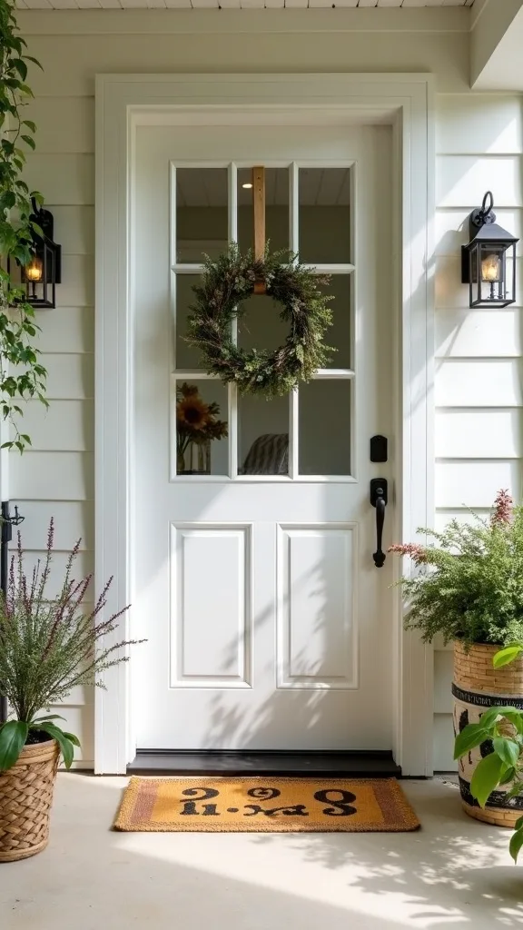 What’s the simplest way to make a dated front door area feel fresh?