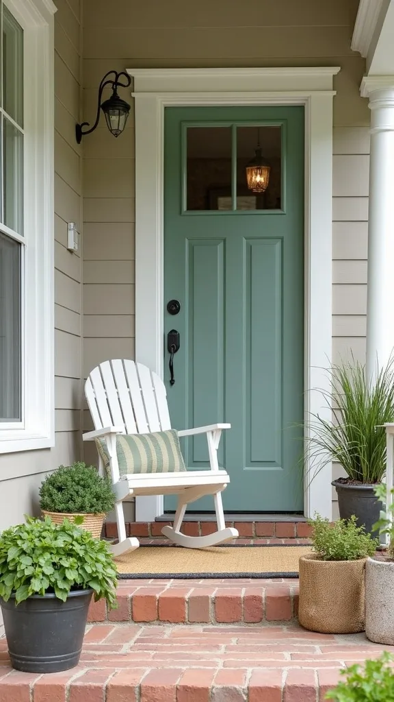 How do I create a vintage porch moment without buying antique decor?