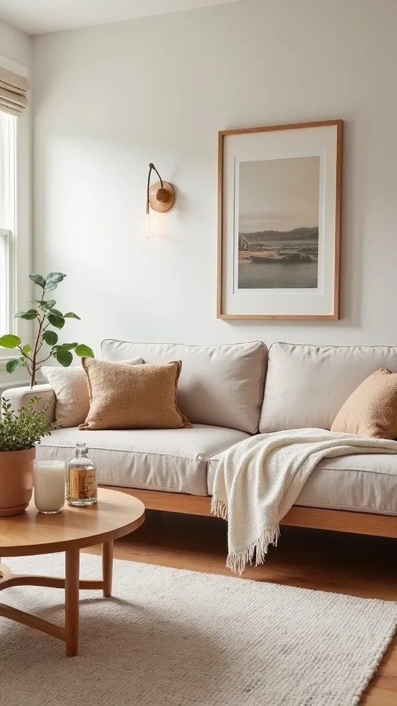 Which area rug trick makes a living room feel warmer on a tight budget?