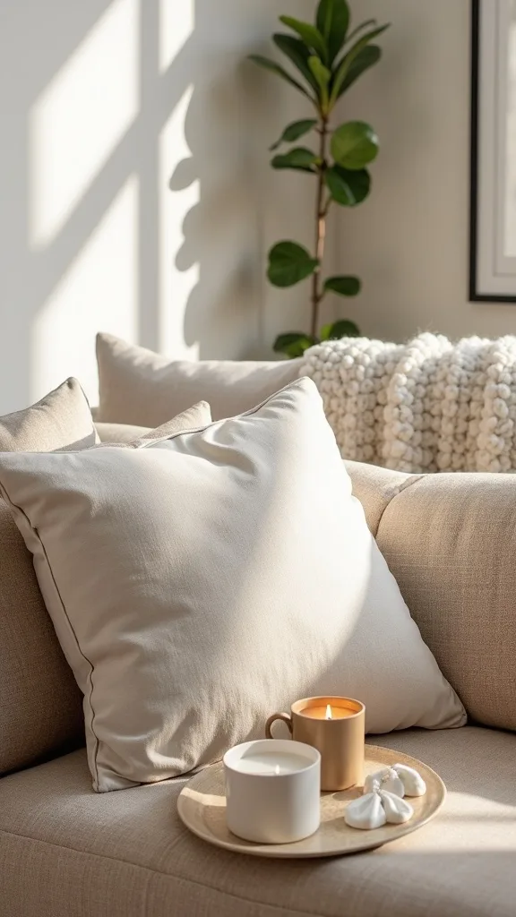 How do you add a cozy scent without making it overpowering?