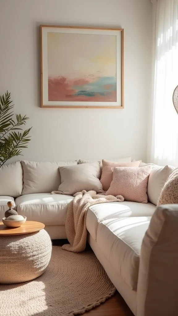 How can peel-and-stick wallpaper make a living room cozier without commitment?