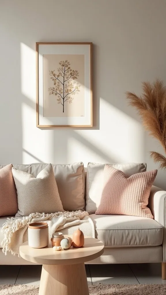 How can you add cozy texture without adding more stuff?