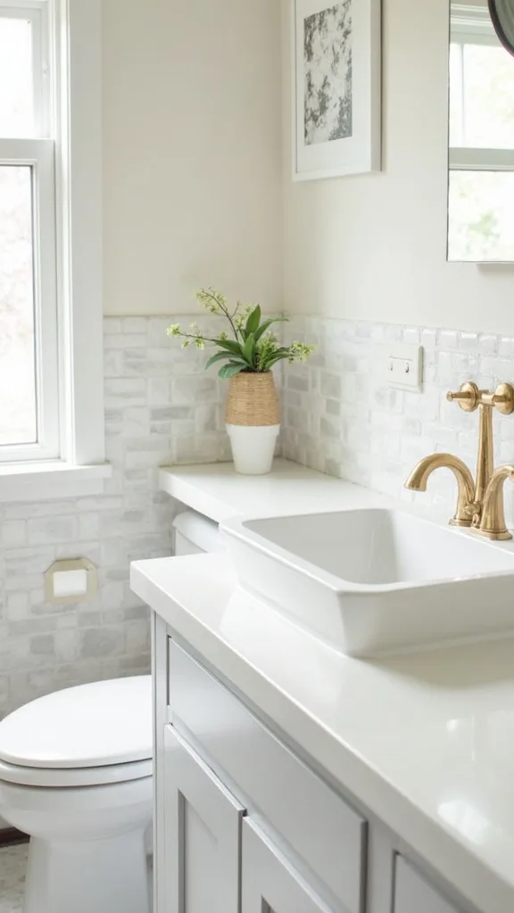 What’s a modern backsplash idea using thrifted frames or trim?