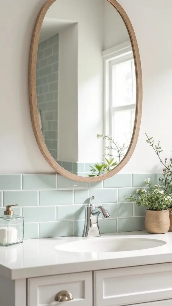 How can you use mirrored or metallic accents without looking dated?