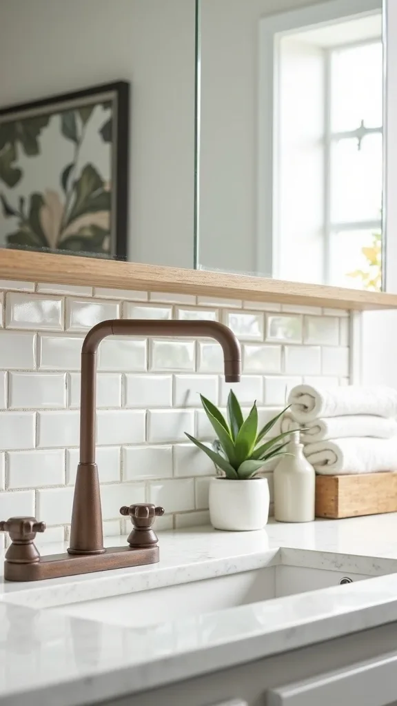 How do you add a backsplash just for a coffee station or wet bar nook?