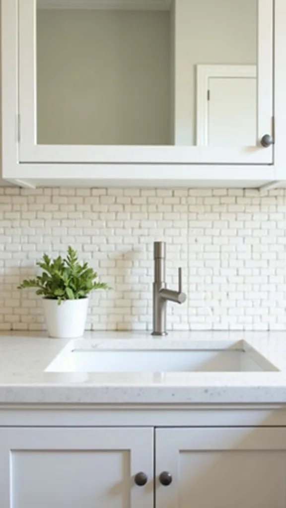 How do you choose a backsplash color that makes a modern kitchen feel warmer?