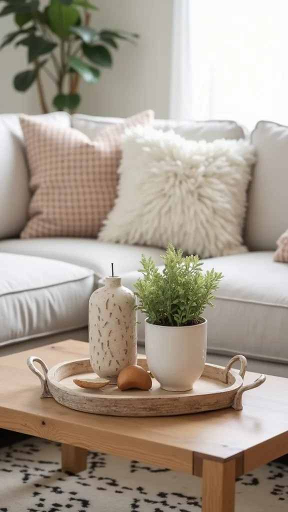 What are the best thrifted accessories for a coffee table that won’t look cluttered?