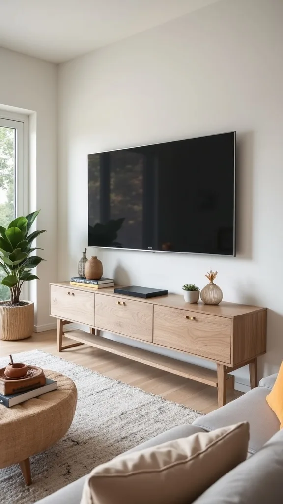 How can I make my TV wall look better without a full remodel?