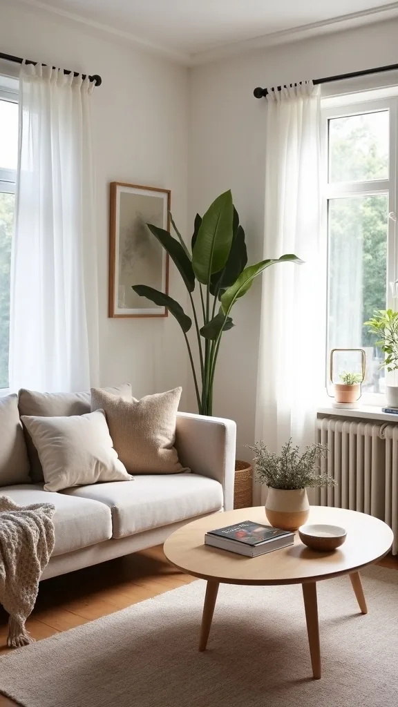 What’s a renter-friendly way to add architectural interest in a living room?