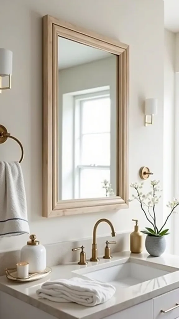 How do I use mirrors to brighten a living room without making it feel like a gym?